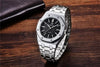 Men's Fashion Watch Luxury Men Stainless Steel Band Quartz Watch Analog Waterproof Sports Military Watches by Stevvex