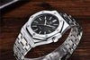Men's Fashion Watch Luxury Men Stainless Steel Band Quartz Watch Analog Waterproof Sports Military Watches by Stevvex