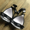Luxury Women Bikini Set Letter Print Swimsuit Female Push Up Bandage Black Swimwear Women Bikini Set Swimming Bathing Suit Women Swimsuit Bikini Set Letter Print Swimwear Bathing Suit by Stevvex