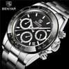 Luxury Men Watches Scratch Resistant Full Stainless Steel Strap Waterproof Sport Quartz Watch Men Fashion Date Clock Chronograph by Stevvex