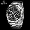 Luxury Men Watches Scratch Resistant Full Stainless Steel Strap Waterproof Sport Quartz Watch Men Fashion Date Clock Chronograph by Stevvex