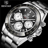 Luxury Men Watches Scratch Resistant Full Stainless Steel Strap Waterproof Sport Quartz Watch Men Fashion Date Clock Chronograph by Stevvex