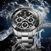 Luxury Men Watches Scratch Resistant Full Stainless Steel Strap Waterproof Sport Quartz Watch Men Fashion Date Clock Chronograph by Stevvex