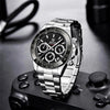 Luxury Men Watches Scratch Resistant Full Stainless Steel Strap Waterproof Sport Quartz Watch Men Fashion Date Clock Chronograph by Stevvex