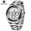 Luxury Men Watches Scratch Resistant Full Stainless Steel Strap Waterproof Sport Quartz Watch Men Fashion Date Clock Chronograph by Stevvex