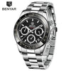 Luxury Men Watches Scratch Resistant Full Stainless Steel Strap Waterproof Sport Quartz Watch Men Fashion Date Clock Chronograph by Stevvex