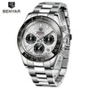 Luxury Men Watches Scratch Resistant Full Stainless Steel Strap Waterproof Sport Quartz Watch Men Fashion Date Clock Chronograph by Stevvex