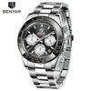 Luxury Men Watches Scratch Resistant Full Stainless Steel Strap Waterproof Sport Quartz Watch Men Fashion Date Clock Chronograph by Stevvex