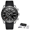 Men Top Luxury Full Steel Business Quartz Watch Men's Casual Waterproof Analog Chronograph Sports Stainless Steel Strap Watches by Stevvex