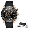 Men Top Luxury Full Steel Business Quartz Watch Men's Casual Waterproof Analog Chronograph Sports Stainless Steel Strap Watches by Stevvex