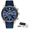 Men Top Luxury Full Steel Business Quartz Watch Men's Casual Waterproof Analog Chronograph Sports Stainless Steel Strap Watches by Stevvex