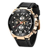 Multifunction Luxury 2021 Men's Watch Quartz Genuine Leather Strap Sport Chronograph Waterproof Men Wrist Watch by Stevvex