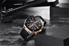 Multifunction Luxury 2021 Men's Watch Quartz Genuine Leather Strap Sport Chronograph Waterproof Men Wrist Watch by Stevvex