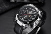 Multifunction Luxury 2021 Men's Watch Quartz Genuine Leather Strap Sport Chronograph Waterproof Men Wrist Watch by Stevvex