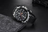 Multifunction Luxury 2021 Men's Watch Quartz Genuine Leather Strap Sport Chronograph Waterproof Men Wrist Watch by Stevvex