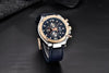 Multifunction Luxury 2021 Men's Watch Quartz Genuine Leather Strap Sport Chronograph Waterproof Men Wrist Watch by Stevvex