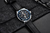 Multifunction Luxury 2021 Men's Watch Quartz Genuine Leather Strap Sport Chronograph Waterproof Men Wrist Watch by Stevvex