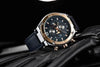 Multifunction Luxury 2021 Men's Watch Quartz Genuine Leather Strap Sport Chronograph Waterproof Men Wrist Watch by Stevvex