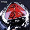 Elegant Sport Triangle Mens Watch Luxury Racing Modern Design Black Classic Leather Strap Wrist Watch For Men by Stevvex