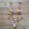 Summer Bikini Stylish Swimwear Women Halter Push Up Bikini Women's Neck Triangle Bikini Set Leopard Print Two Piece Swimsuits Set Swimsuit Female Lemon Print Bandage Bathing Suit by Stevvex