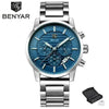 Luxury Steel Sports Men's Watches Business Design Leather Band Wrist Watch Military Quartz by Stevvex