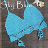 Women Bikinis Knitted Cotton Swimsuit Women Swimwear Women Bra And Bottom Black Knitted Bikini Top Summer Beach Breast Wrap Handmade Crop Top And Bottom Summer Bathing Suit Fashion Beachwear by Stevvex