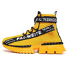 Fashion Flying Woven Sock Mens High Top Sneakers Men Non-slip Shoes Casual Shoes Running Modern Shoes Non Slip Athletic Tennis Walking Type Sneakers Hip Hop Style by Stevvex