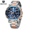 Black Multifunctional Sport Men Watches Luxury Quartz Watches Fashion Chronograph Stylish Elegant Comfortable Watch For Men by Stevvex