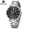 Black Multifunctional Sport Men Watches Luxury Quartz Watches Fashion Chronograph Stylish Elegant Comfortable Watch For Men by Stevvex