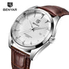 Leather Fashion Sport Men's Watches Luxury Military Quartz Analog Waterproof Men Watch by Stevvex