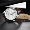 Leather Fashion Sport Men's Watches Luxury Military Quartz Analog Waterproof Men Watch by Stevvex