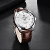 Leather Fashion Sport Men's Watches Luxury Military Quartz Analog Waterproof Men Watch by Stevvex