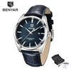 Leather Fashion Sport Men's Watches Luxury Military Quartz Analog Waterproof Men Watch by Stevvex