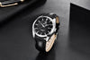 Leather Fashion Sport Men's Watches Luxury Military Quartz Analog Waterproof Men Watch by Stevvex