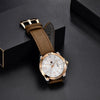 Top Luxury Fashion Mens Watches Quartz Casual Leather Design Sport Analog Waterproof Classic Wrist Watch by Stevvex