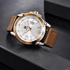 Top Luxury Fashion Mens Watches Quartz Casual Leather Design Sport Analog Waterproof Classic Wrist Watch by Stevvex