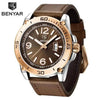 Top Luxury Fashion Mens Watches Quartz Casual Leather Design Sport Analog Waterproof Classic Wrist Watch by Stevvex