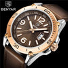 Top Luxury Fashion Mens Watches Quartz Casual Leather Design Sport Analog Waterproof Classic Wrist Watch by Stevvex