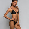 Underwired Bikini Female Swimsuit Women Swimwear Two-Piece V Shape Wire Bikini Set Bather Bathing Suit Women Micro Bikini Set Shiny Metallic 2 Piece Swimsuit Push Up Underwire Swimwear Bathing Suit by Stevvex