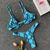 Underwired Bikini Female Swimsuit Women Swimwear Two-Piece V Shape Wire Bikini Set Bather Bathing Suit Women Micro Bikini Set Shiny Metallic 2 Piece Swimsuit Push Up Underwire Swimwear Bathing Suit by Stevvex