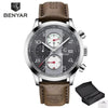 Luxury New Men's Sport Wrist Watches Military Leather Waterproof Watch Luminous Hands Mens Watches by Stevvex