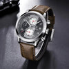 Luxury New Men's Sport Wrist Watches Military Leather Waterproof Watch Luminous Hands Mens Watches by Stevvex