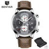 Luxury New Men's Sport Wrist Watches Military Leather Waterproof Watch Luminous Hands Mens Watches by Stevvex