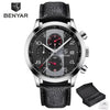 Luxury New Men's Sport Wrist Watches Military Leather Waterproof Watch Luminous Hands Mens Watches by Stevvex