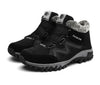 Winter Elegant Unisex Boots With Fur Warm Leather Snow Boots Winter Work Casual Shoes High Top Rubber Ankle Boots Leather Platform Fashion Luxury Boots Non-Slip Hiking Boots by Stevvex
