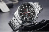 Luxury Men's Gold Business Watches Quartz Analogue Wristwatch Stainless Steel Waterproof Luminous Watch by Stevvex
