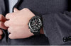 Luxury Men's Gold Business Watches Quartz Analogue Wristwatch Stainless Steel Waterproof Luminous Watch by Stevvex