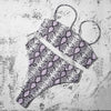 Bikinis Solid Push Up Bikini Padded Bra Straps High Waist Swimsuit Female Swimwear Women's Bathing Suit Lace up Bikini Ribbed Two Piece Swimsuit by Stevvex