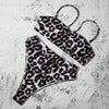 Bikinis Solid Push Up Bikini Padded Bra Straps High Waist Swimsuit Female Swimwear Women's Bathing Suit Lace up Bikini Ribbed Two Piece Swimsuit by Stevvex