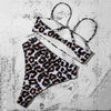 Bikinis Solid Push Up Bikini Padded Bra Straps High Waist Swimsuit Female Swimwear Women's Bathing Suit Lace up Bikini Ribbed Two Piece Swimsuit by Stevvex